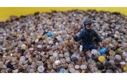 Nurdles collected by Fidra, Scotland
